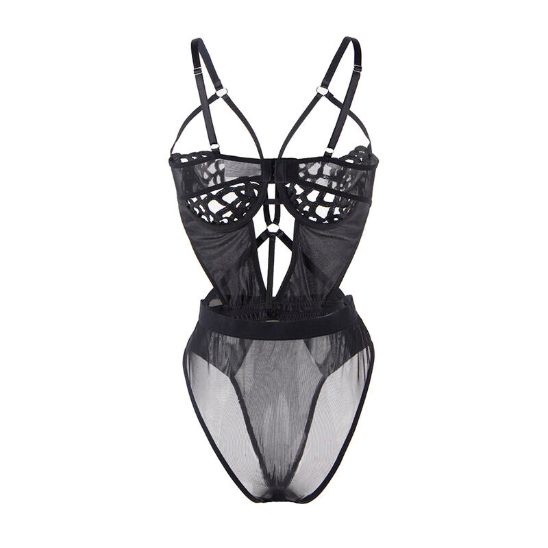 Body Erotico in Pizzo Subblime — Nero, Taglia S/M