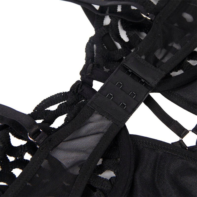 Body Erotico in Pizzo Subblime — Nero, Taglia S/M