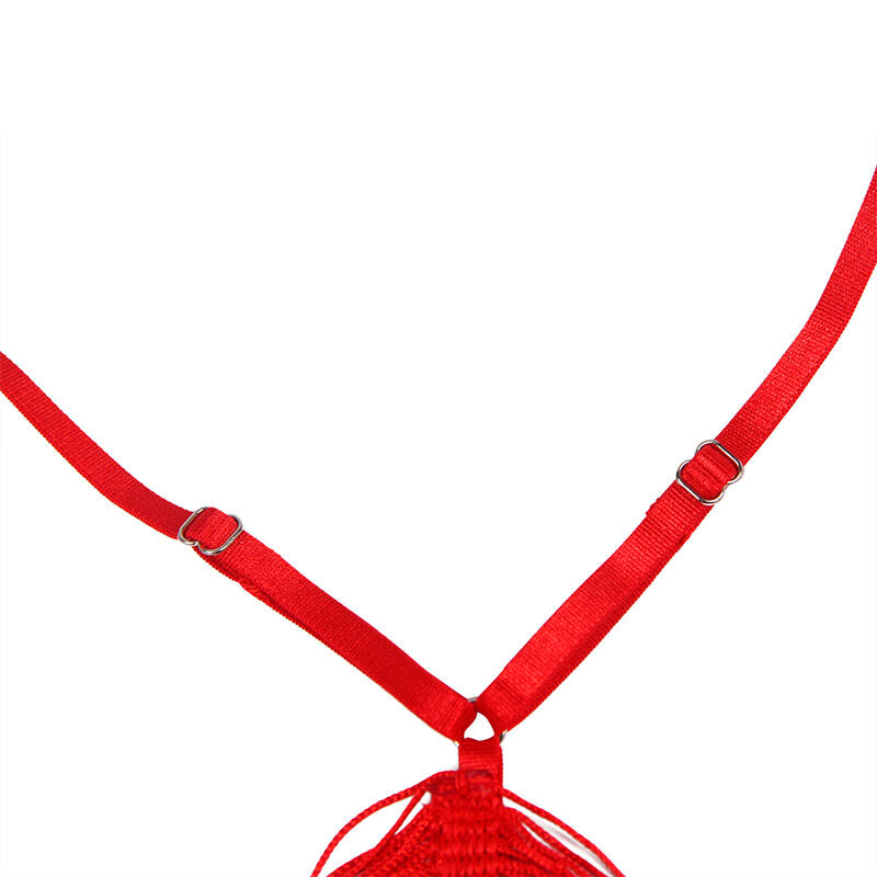 Lingerie Sexy con Perizoma Subblime — Abito Spalline Rosso S/M