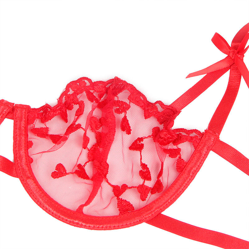 Lingerie Sexy Subblime 954338 — Reggiseno, Perizoma e Cintura L/XL