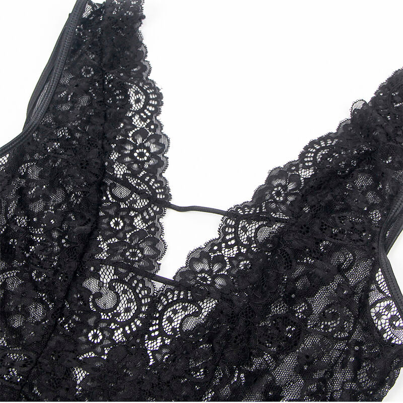 Body Erotico con Reggicalze Subblime 954390 — Nero L/XL