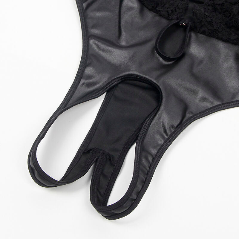 Body Erotico con Reggicalze Subblime 954390 — Nero L/XL