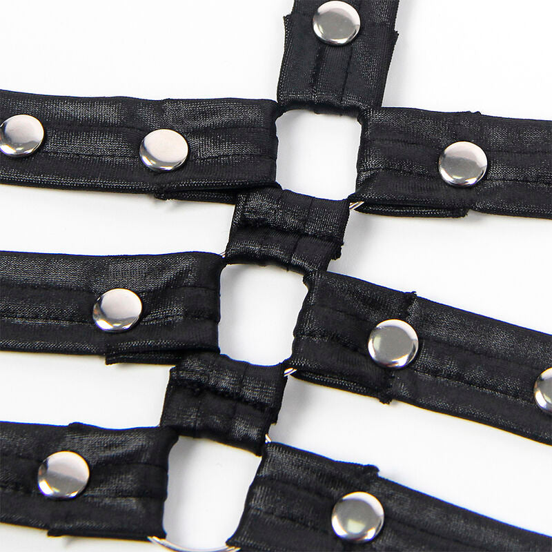 Body Bondage in Pelle Subblime 954413 — Nero, L/XL