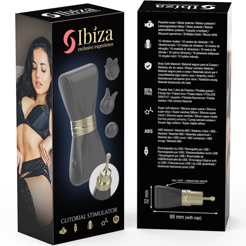 Stimolatore Clitoride a 3 Teste Ibiza Technology Arco — Nero