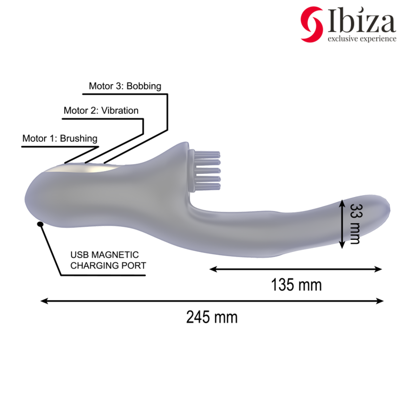 Vibratore Rabbit Tri-Motore Ibiza Technology — 10 Modalità