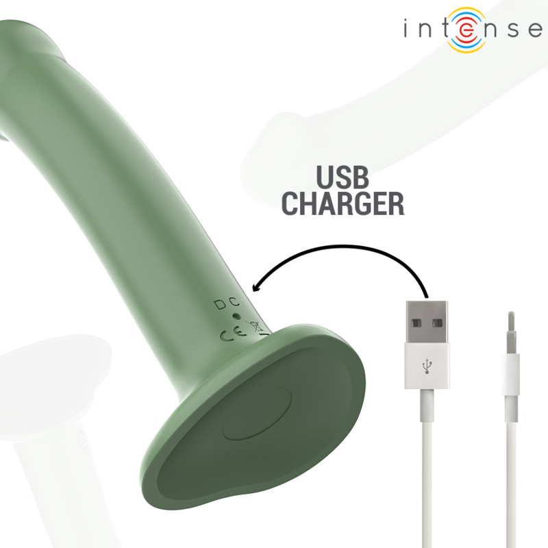 Vibratore con Ventosa e Telecomando Intense Becca — 10 Modalità, Verde