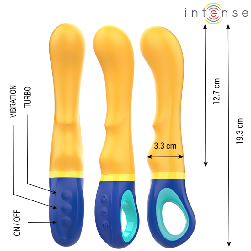 Vibratore Punto G Intense Shaggy — Ergonomico, Giallo