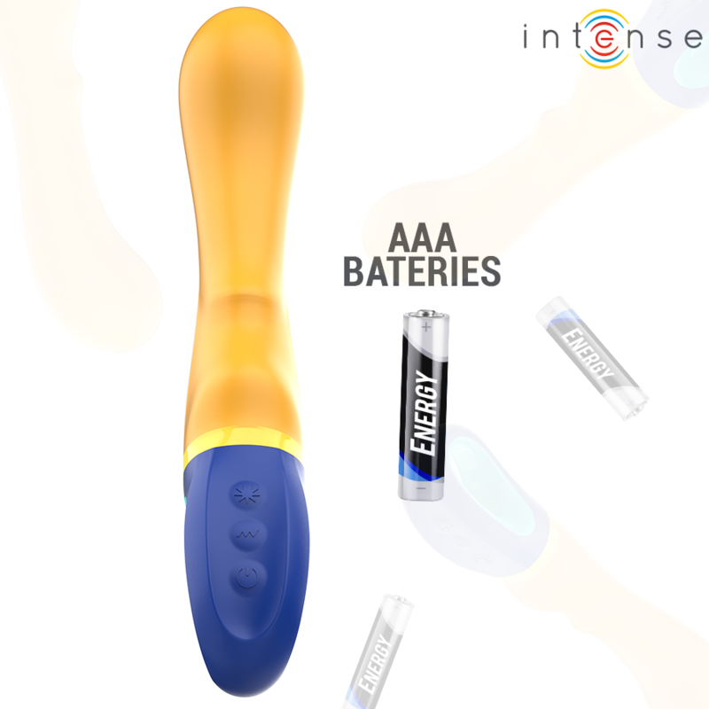 Vibratore Punto G Intense Shaggy — Ergonomico, Giallo