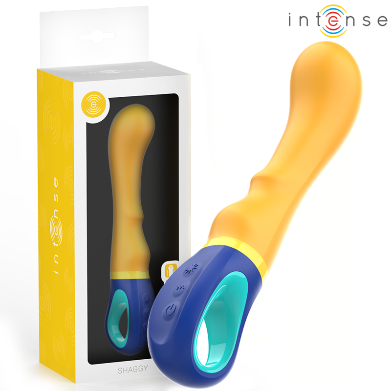 Vibratore Punto G Intense Shaggy — Ergonomico, Giallo