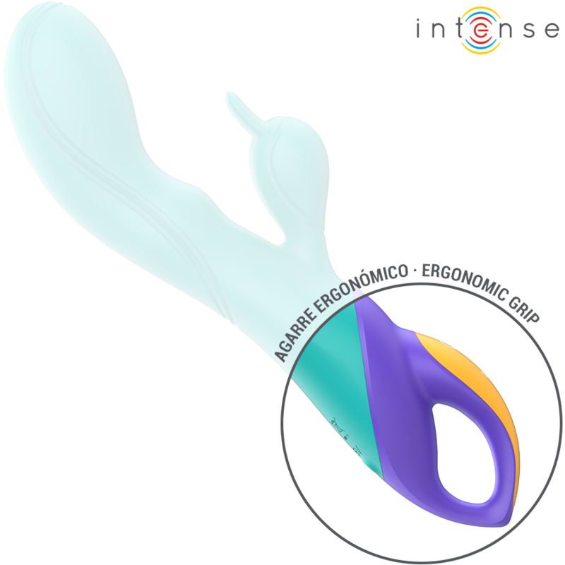 Vibratore Rabbit Intense Fred — Doppia Stimolazione, Blu