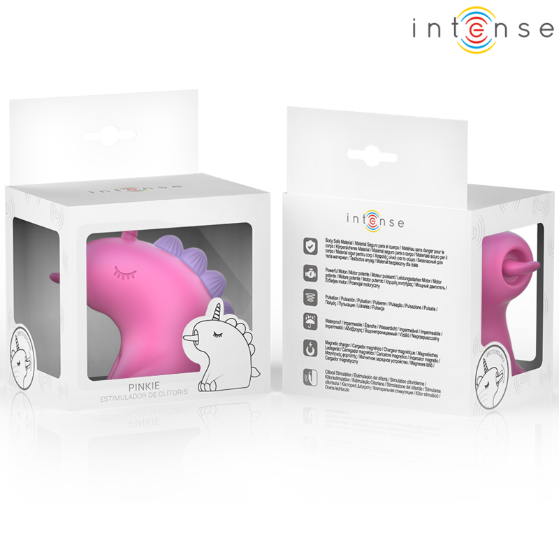 Stimolatore Clitoride Rotante Intense Pinkie — Linguetta 360°