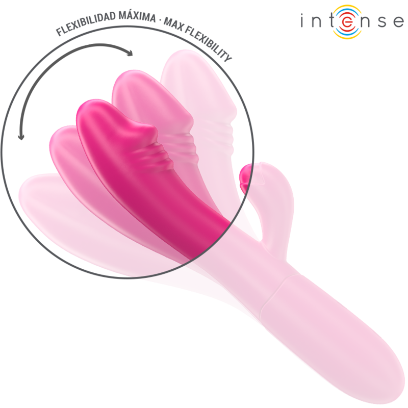 Vibratore con Stimolatore Lingua Intense Ivy — 10 Modalità, Rosa