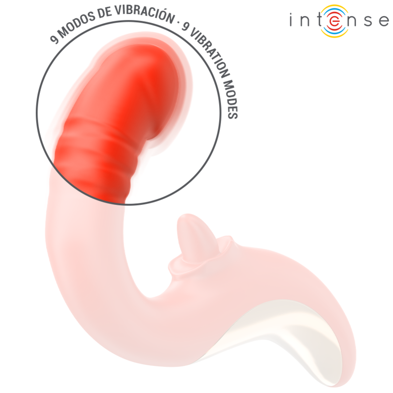 Vibratore Rabbit Doppia Stimolazione Intense Paulina — Rosso