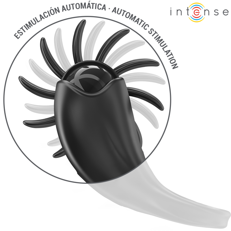 Anello Fallico Vibrante Intense Mabel — 10 Vibrazioni, Nero