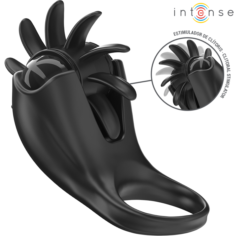 Anello Fallico Vibrante Intense Mabel — 10 Vibrazioni, Nero