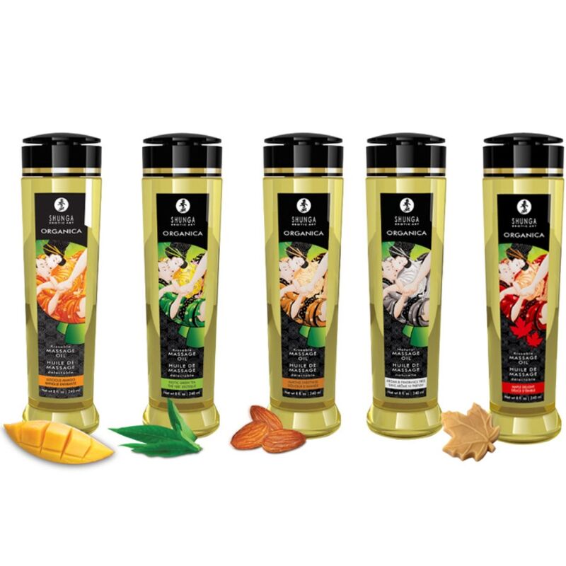 Olio da Massaggio Erotico Shunga — Mango Biologico, 240 ml