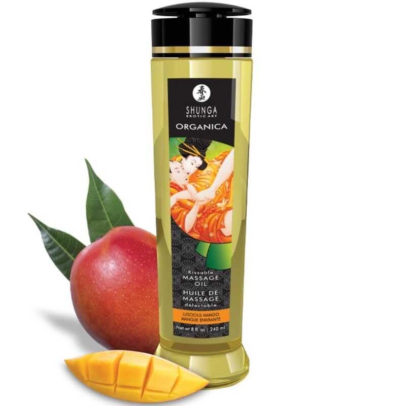 Olio da Massaggio Erotico Shunga — Mango Biologico, 240 ml