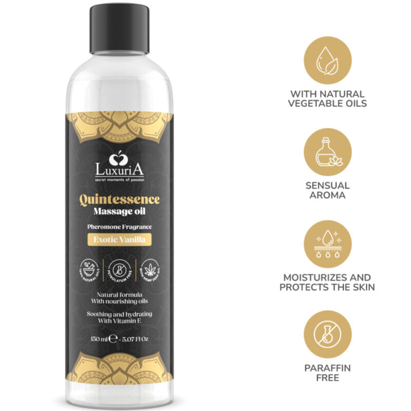 Olio da Massaggio Erotico Intimateline Luxuria — Vaniglia, 150 ml