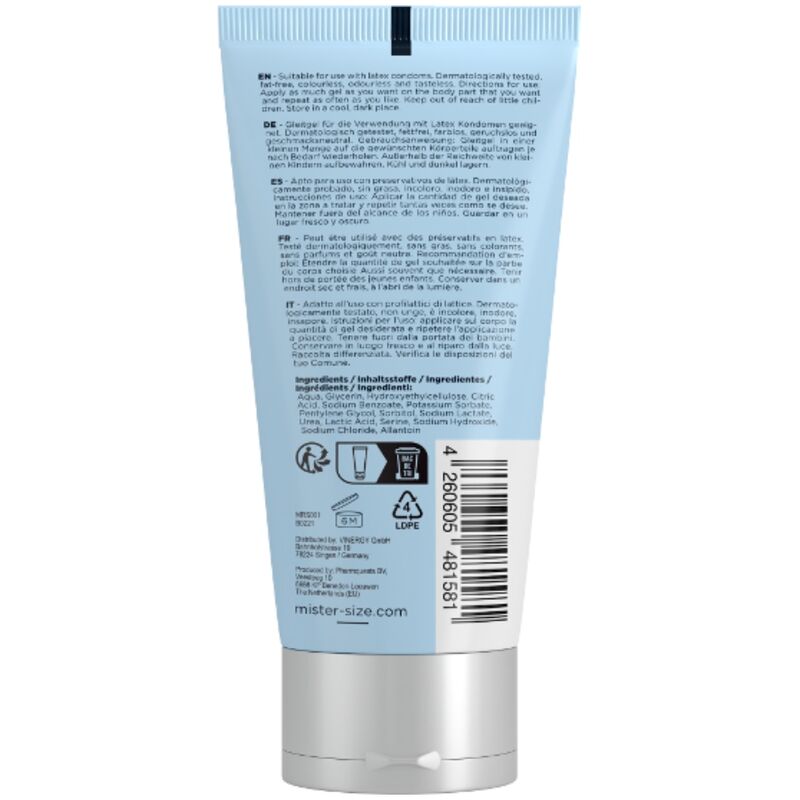 Lubrificante Intimo Base Acqua Mister Size Bio — 100 ml