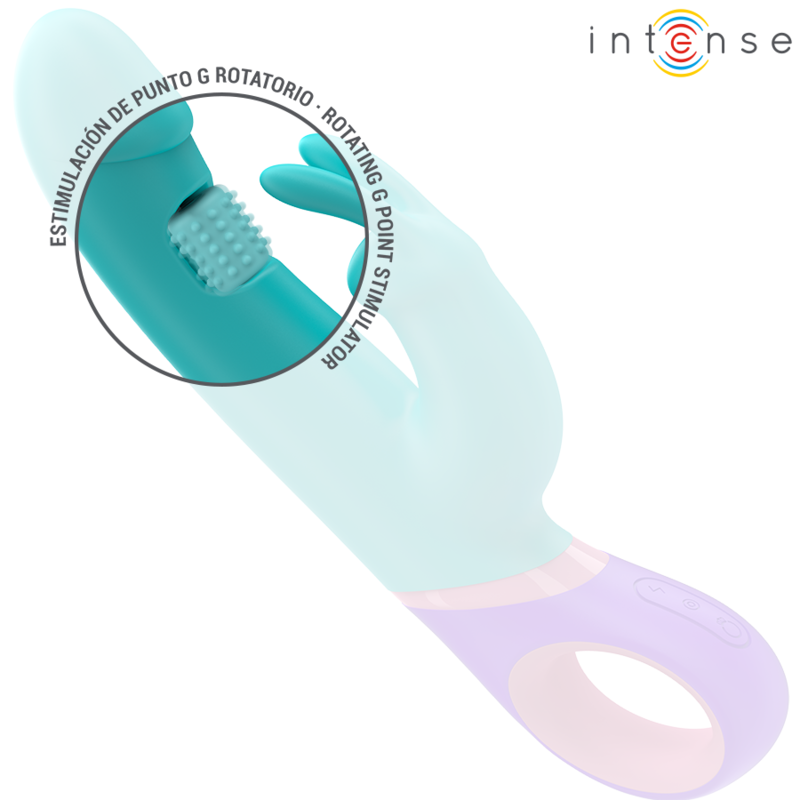 Vibratore Rabbit Punto G Intense Monica — Rotante, Blu