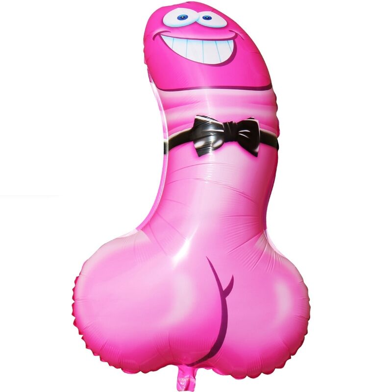 Palloncino a Forma di Pene Diablo Picante — 90 cm, Rosa