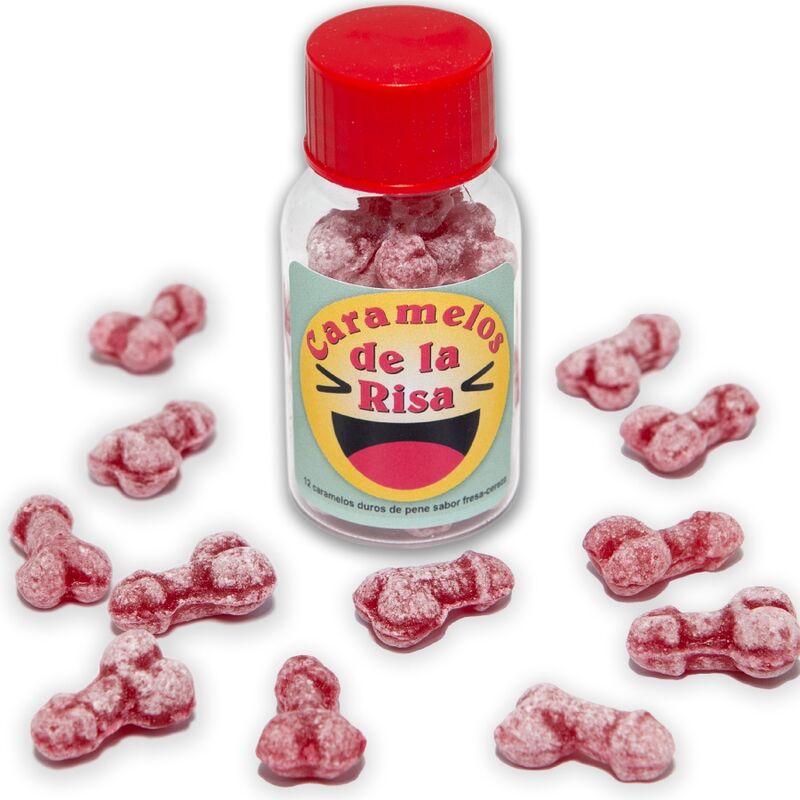 Caramelle a Forma di Pene Diablo Picante — Fragola/Ciliegia, 12 pz