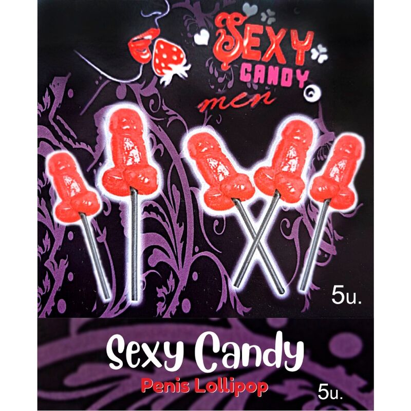 Lecca-Lecca a Forma di Pene Diablo Picante — Ciliegia, 5 pz