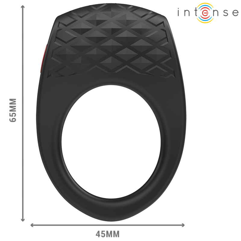 Anello Fallico Vibrante Intense Clover — 10 Vibrazioni, Nero