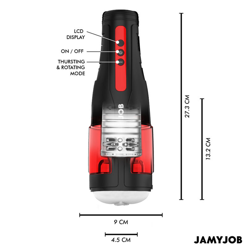 Masturbatore Automatico Jamyjob Cyclone — 10 Modalità Rotazione