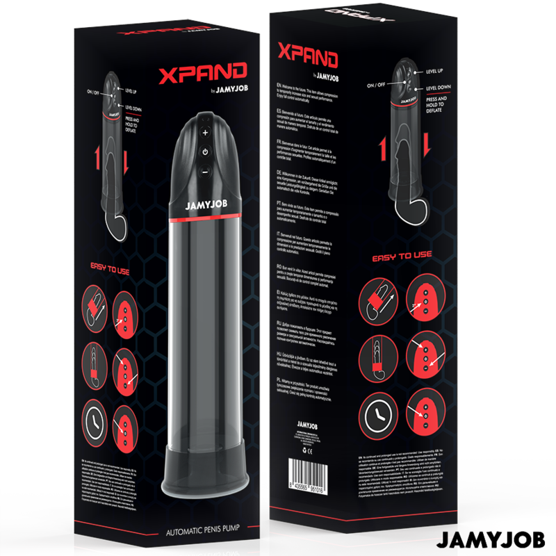Pompa Pene Automatica Jamyjob Xpand — 3 Livelli Aspirazione
