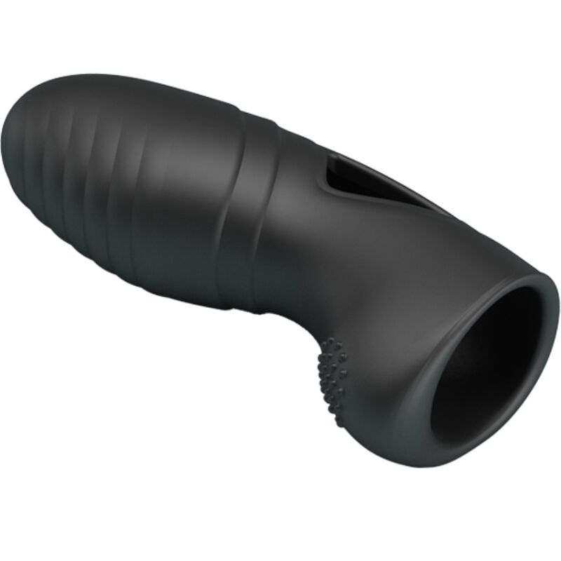 Vibratore da Dito in Silicone Pretty Love Alan — Nero