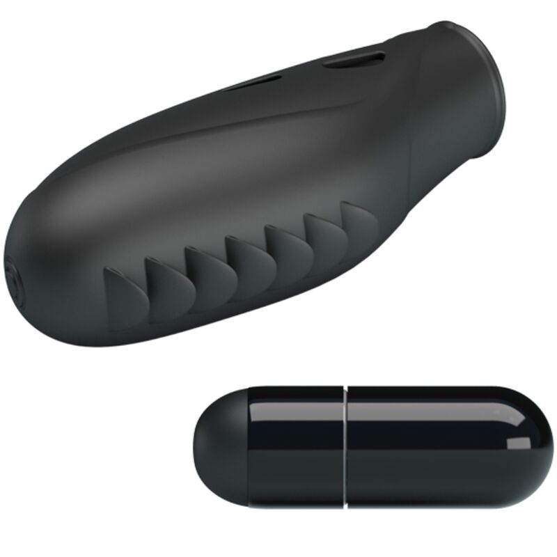 Vibratore da Dito in Silicone Pretty Love Gilo — Nero