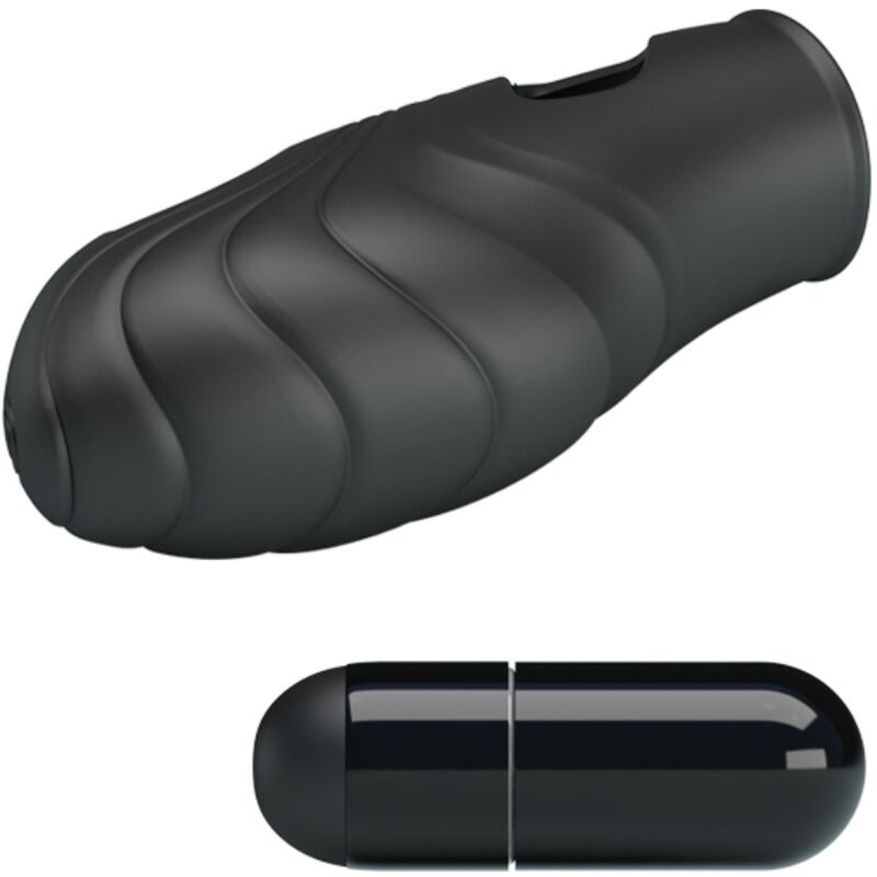 Vibratore da Dito Pretty Love Lich — Silicone, Nero