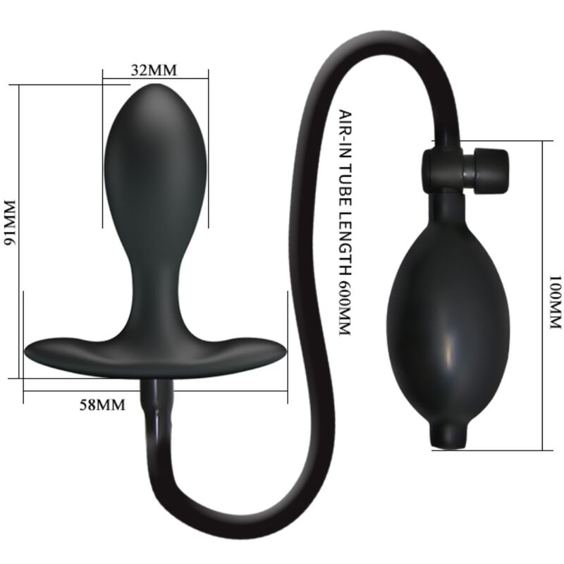 Plug Anale Gonfiabile Pretty Love Bi-040096Q — Nero