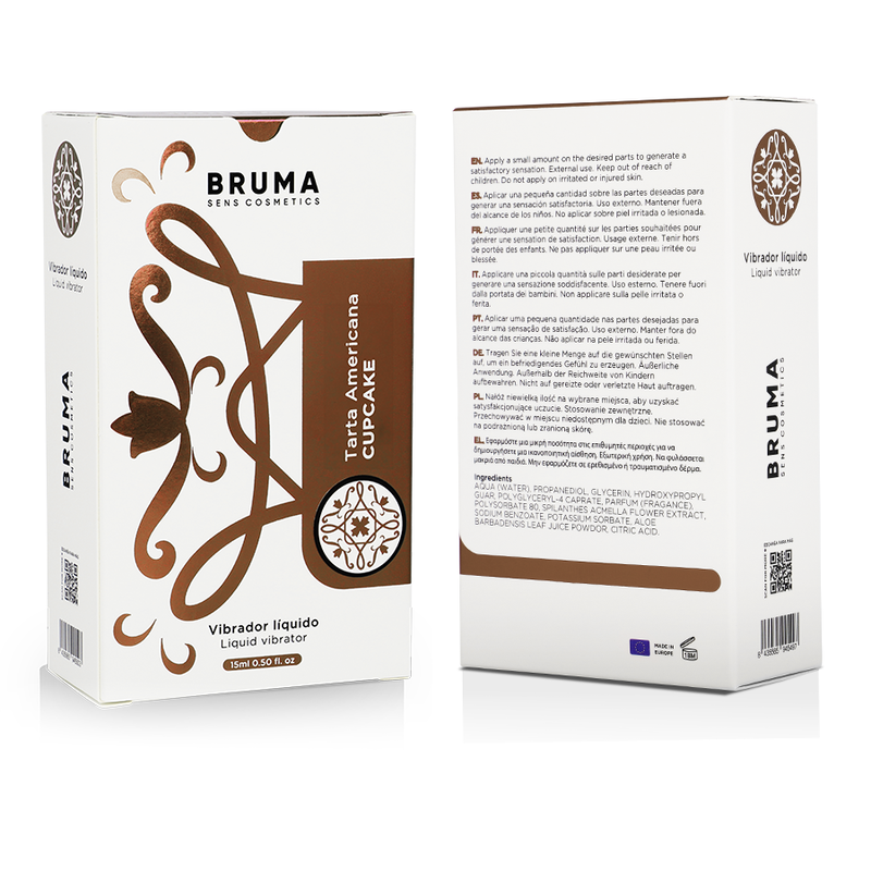 Gel Orgasmico al Gusto Cupcake Bruma — Vibratore Liquido 15 ml
