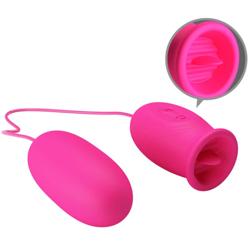 Uovo Vibrante con Stimolatore Clitoride Pretty Love — 12 Modalità