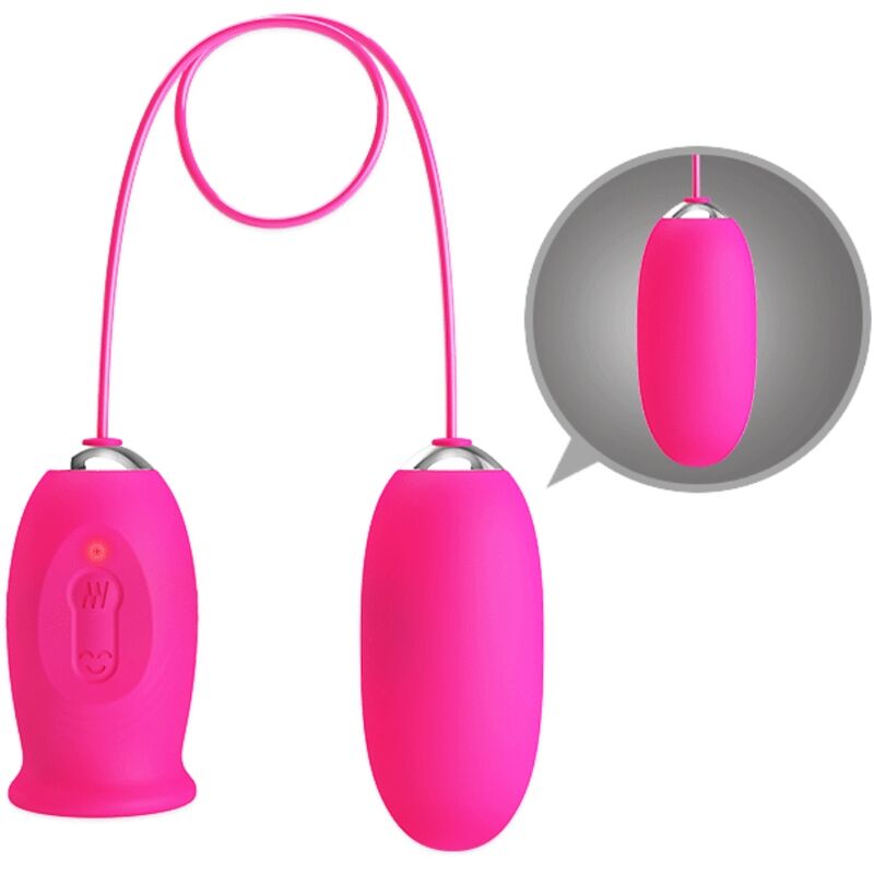 Uovo Vibrante con Stimolatore Clitoride Pretty Love — 12 Modalità