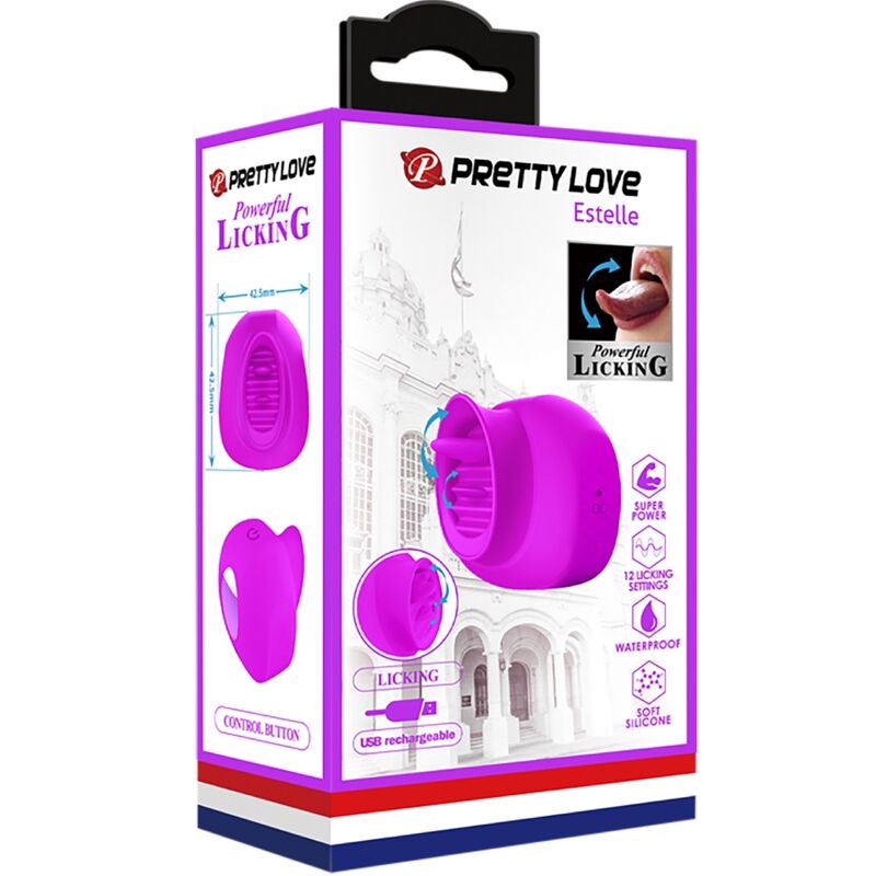 Stimolatore Clitoride a Lingua Pretty Love Estelle — 12 Modalità