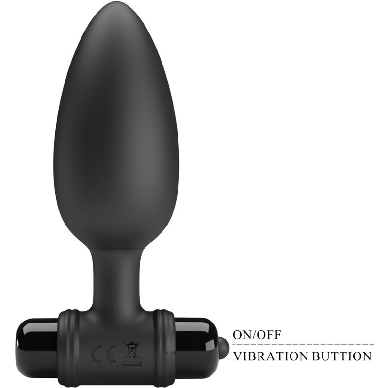 Plug Anale Vibrante Pretty Love Vibra Butt — 10 Funzioni, Nero