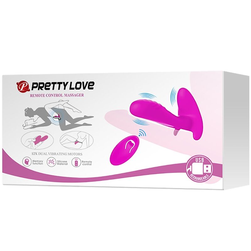 Vibratore Indossabile con Telecomando Pretty Love Bellissimo — 12 Modalità