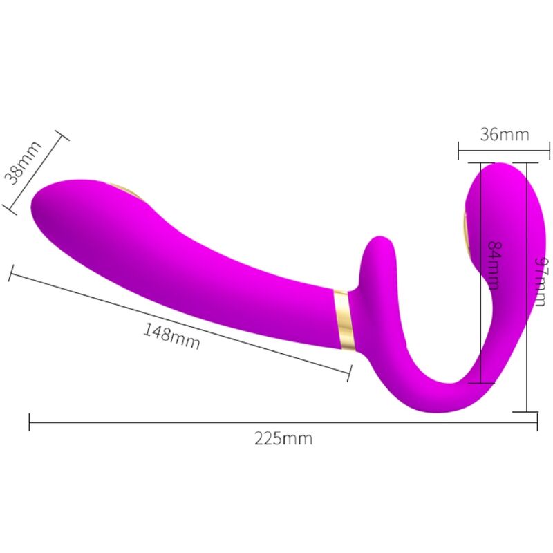 Imbracatura Strapless Vibrante Pretty Love Thunderbird — Viola
