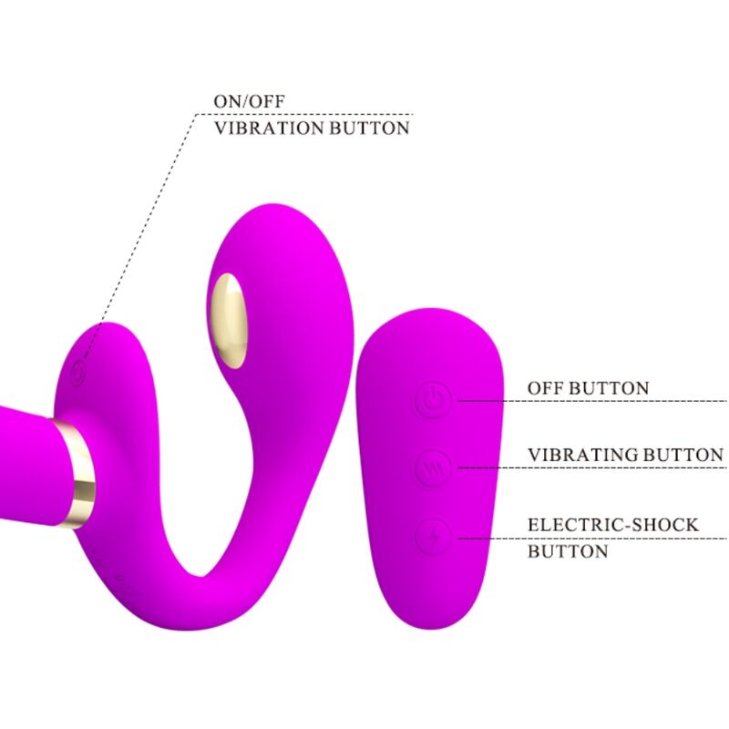 Imbracatura Strapless Vibrante Pretty Love Thunderbird — Viola
