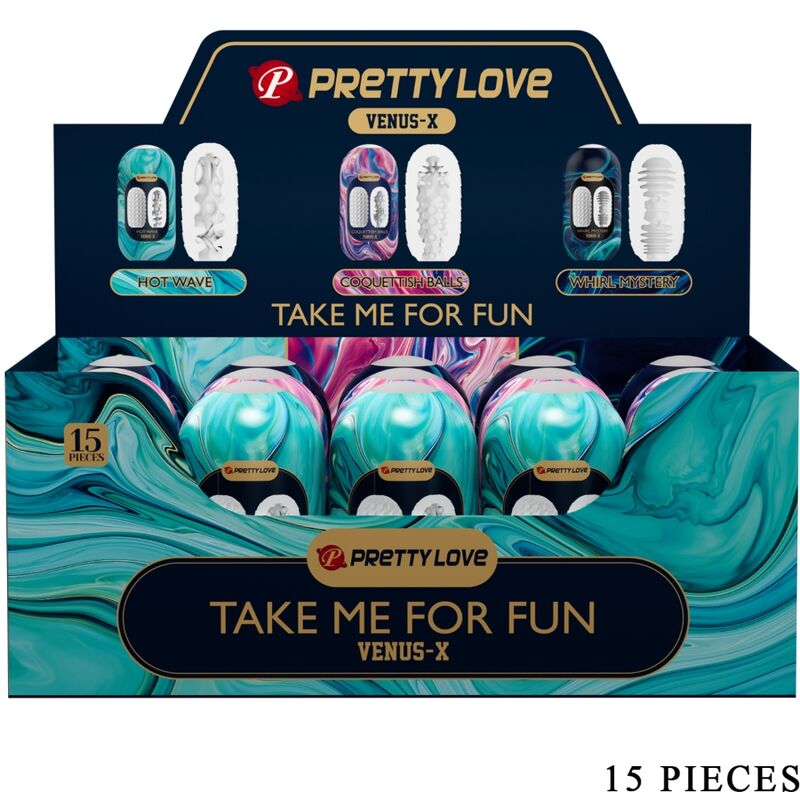 Masturbatore Maschile Pretty Love Venus X — Silicone, 3 Tunnel