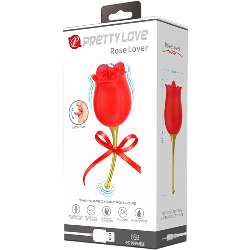 Succhia Clitoride Pretty Love Rose Lover — 12 Vibrazioni