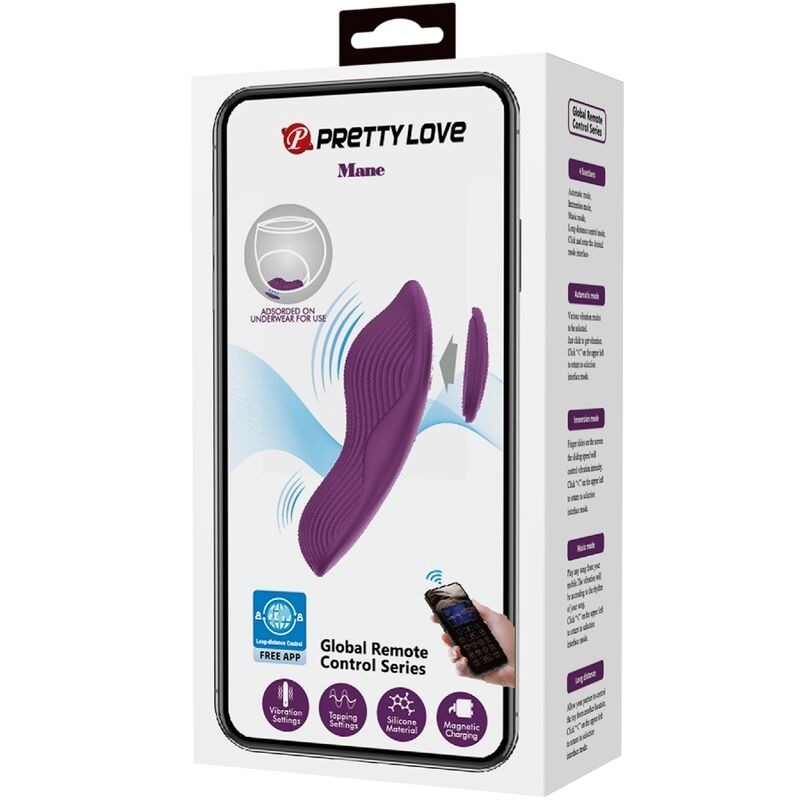 Stimolatore Vulvare con Telecomando Pretty Love Mane — 10 Modalità