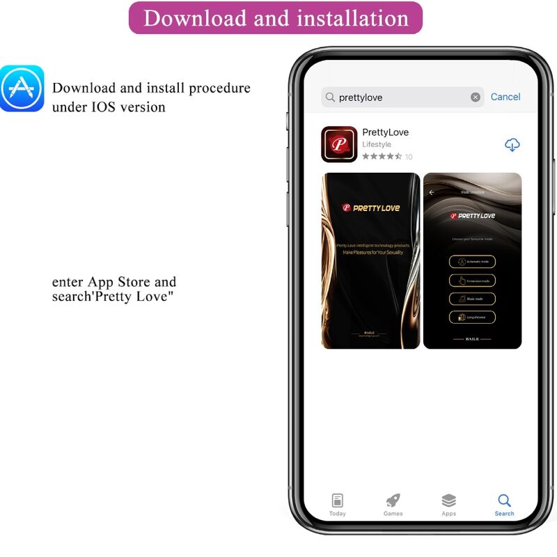 Vibratore Rabbit App Pretty Love Franz — 2 Motori, Viola