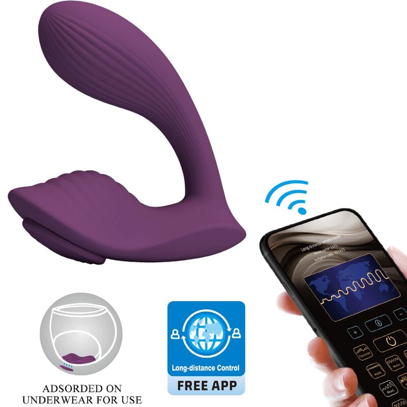 Vibratore Rabbit App Pretty Love Franz — 2 Motori, Viola