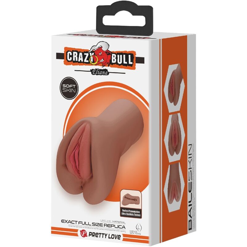 Masturbatore Maschile Realistico Crazy Bull Eliana — Vagina e Ano