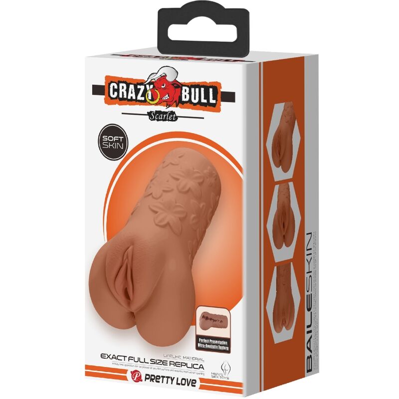 Masturbatore Maschile Vagina e Ano Crazy Bull BM-009236N — Carne