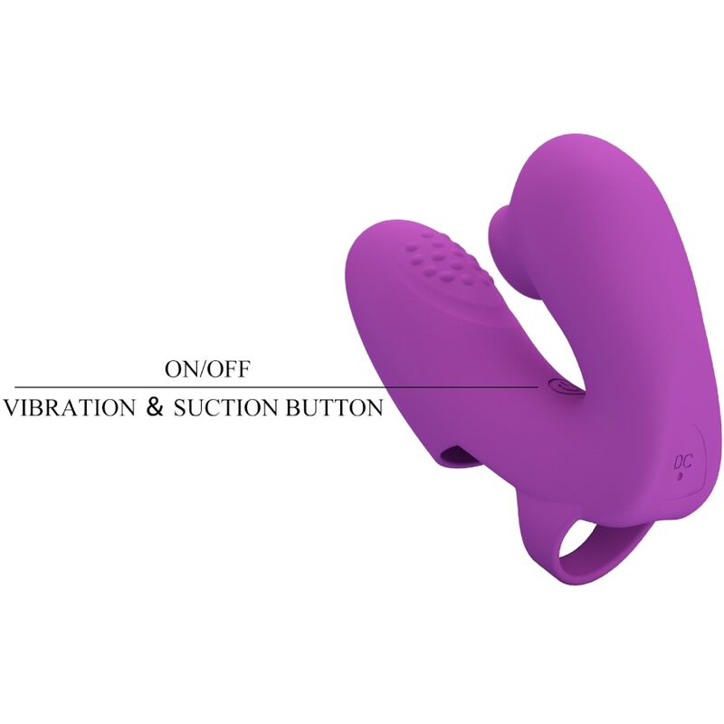 Vibratore Dita Punto G e Clitoride Pretty Love Athena — Viola